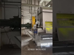 Pengering scraper drum bekerja. beroperasi normal